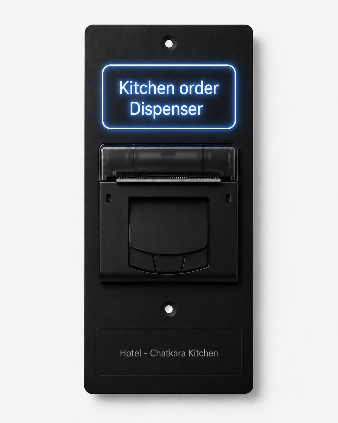 Kitchen Order Dispenser — wall-mounted WiFi thermal printer for kitchen order tickets